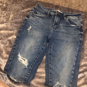 Distressed Denim Jeans